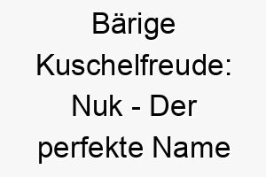 baerige kuschelfreude nuk der perfekte name fuer einen grossen knuddeligen hund 23099