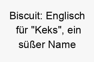 biscuit englisch fuer keks ein suesser name fuer einen kleinen hund 17317