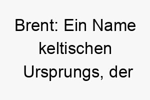 brent ein name keltischen ursprungs der huegel bedeutet 17341