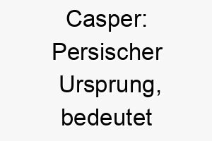 casper persischer ursprung bedeutet schatzmeister gut fuer einen sehr geschaetzten hund 17674