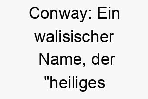 conway ein walisischer name der heiliges wasser bedeutet passend fuer einen reinherzigen spirituellen hund 17785