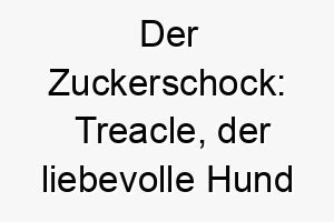 der zuckerschock treacle der liebevolle hund mit klebrig suessem namen 26744