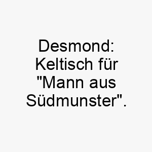 desmond keltisch fuer mann aus suedmunster passend fuer einen hund mit irischen wurzeln 17970