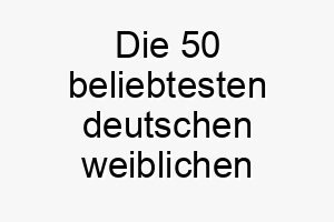 die 50 beliebtesten deutschen weiblichen hundenamen 26826