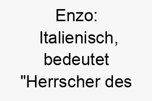 enzo italienisch bedeutet herrscher des hauses ein passender name fuer einen dominanten fuehrungsstarken hund 18880