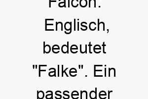 falcon englisch bedeutet falke ein passender name fuer einen hund mit scharfen instinkten oder einem scharfen verstand 19158