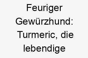 feuriger gewuerzhund turmeric die lebendige wuerze der liebe 26747