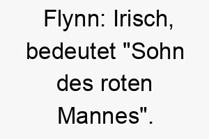 flynn irisch bedeutet sohn des roten mannes ein toller name fuer einen hund mit rotem fell 19112