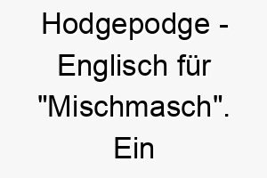 hodgepodge englisch fuer mischmasch ein lustiger name fuer einen mischlingshund 20082