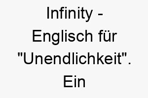 infinity englisch fuer unendlichkeit ein grossartiger name fuer einen hund dessen loyalitaet und liebe keine grenzen kennen 20472