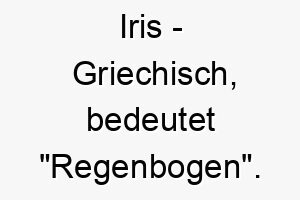 iris griechisch bedeutet regenbogen bedeutung als hundename passend fuer einen farbenfrohen oder lebendigen hund 15054