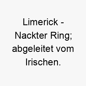 limerick nackter ring abgeleitet vom irischen 22091