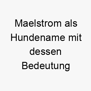 maelstrom als hundename mit dessen bedeutung 2 16746