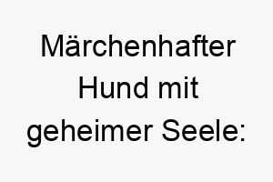 maerchenhafter hund mit geheimer seele masquerade der verspielte raetselmeister 22873