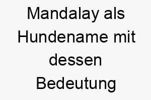 mandalay als hundename mit dessen bedeutung 16683