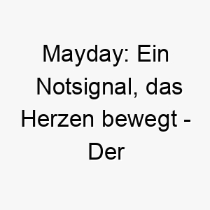 mayday ein notsignal das herzen bewegt der aufregende name fuer einen ewig aktiven hund 22814