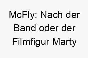 mcfly nach der band oder der filmfigur marty mcfly ein cooler name fuer einen modernen hippen hund 22440