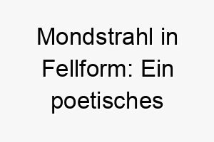 mondstrahl in fellform ein poetisches namenswunder fuer zartbesaitete hunde 22808