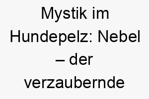 mystik im hundepelz nebel der verzaubernde name fuer einen geheimnisvollen vierbeiner 23209