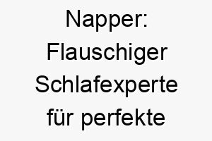 napper flauschiger schlafexperte fuer perfekte schmusestunden 23191