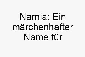 narnia ein maerchenhafter name fuer abenteuerlustige hunde 23706