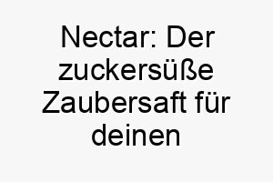 nectar der zuckersuesse zaubersaft fuer deinen liebenswerten wuff 23291