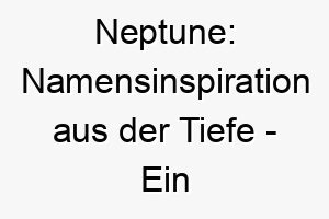 neptune namensinspiration aus der tiefe ein wasserliebender hund voller leben 23091