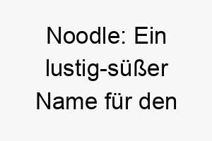 noodle ein lustig suesser name fuer den verspielten vierbeiner 23668