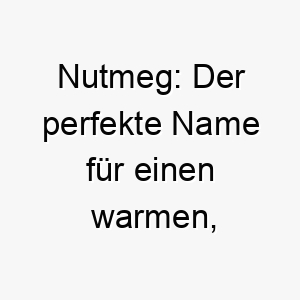 nutmeg der perfekte name fuer einen warmen nussigen vierbeiner 23186