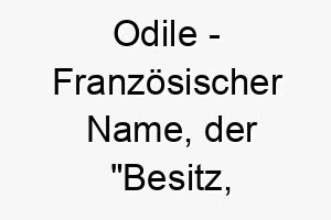 odile franzoesischer name der besitz reichtum bedeutet 7408