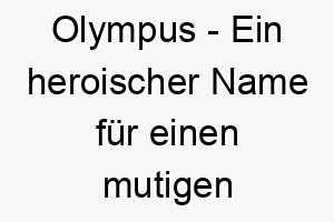 olympus ein heroischer name fuer einen mutigen oder starken hund 23888