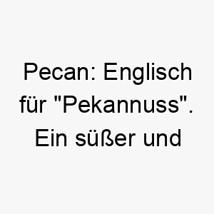 pecan englisch fuer pekannuss ein suesser und nussiger name fuer einen hund 2 24756