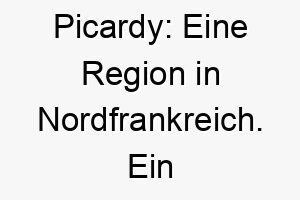 picardy eine region in nordfrankreich ein geographischer name fuer einen reisefreudigen hund 24762