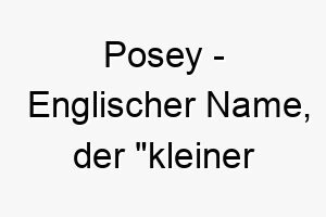 posey englischer name der kleiner blumenstrauss bedeutet 7755