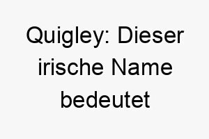 quigley dieser irische name bedeutet ungekaemmtes haar was eine gute wahl fuer einen hund mit lockigem oder drahtigem fell sein koennte 25174