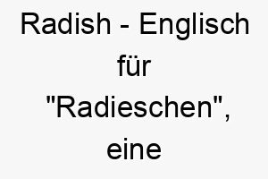 radish englisch fuer radieschen eine niedliche option fuer einen kleinen hund oder einen hund mit einer lebhaften frechen persoenlichkeit 25484