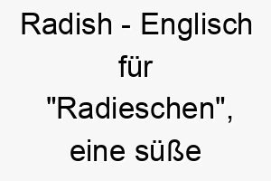 radish englisch fuer radieschen eine suesse und lustige option fuer einen kleinen oder lustigen hund 25719