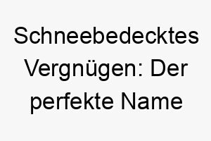 schneebedecktes vergnuegen der perfekte name fuer einen schneeverliebten hundegefaehrten 23131