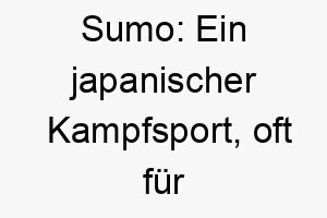 sumo ein japanischer kampfsport oft fuer grosse kraftvolle hunde verwendet 25892