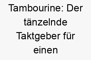 tambourine der taenzelnde taktgeber fuer einen befluegelten froehlichen hund 26447