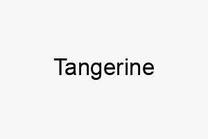 tangerine 9357