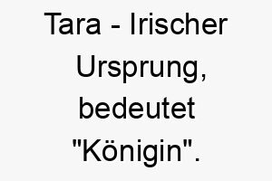 tara irischer ursprung bedeutet koenigin bedeutung als hundename 12014