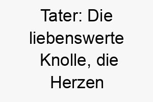 tater die liebenswerte knolle die herzen erobert ein kuschelig komischer hundenamen 26428