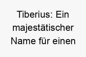 tiberius ein majestaetischer name fuer einen noblen hund der die kraft des antiken roms verkoerpert 26266