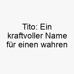 tito ein kraftvoller name fuer einen wahren giganten unter den hunden 26410