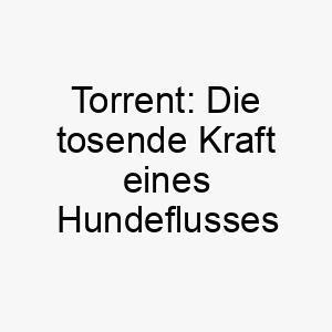 torrent die tosende kraft eines hundeflusses 26463