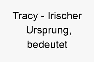 tracy irischer ursprung bedeutet kaempferisch 9452 1