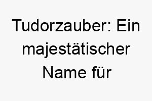 tudorzauber ein majestaetischer name fuer koenigliche vierbeiner 26349