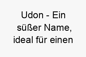 udon ein suesser name ideal fuer einen kleinen suessen hund 26890