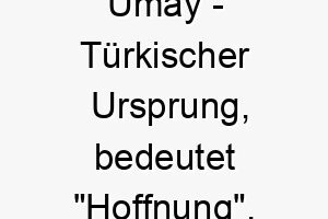 umay tuerkischer ursprung bedeutet hoffnung 9708 1